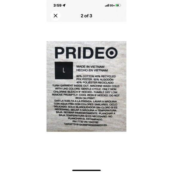 Pride Target "That's How We Roll!" Roller Skate Theme Cropped Tee Size L NWOT - Picture 4 of 4